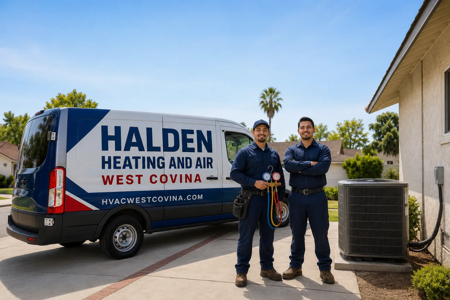 Halden Heating and Air West Covina hvac team